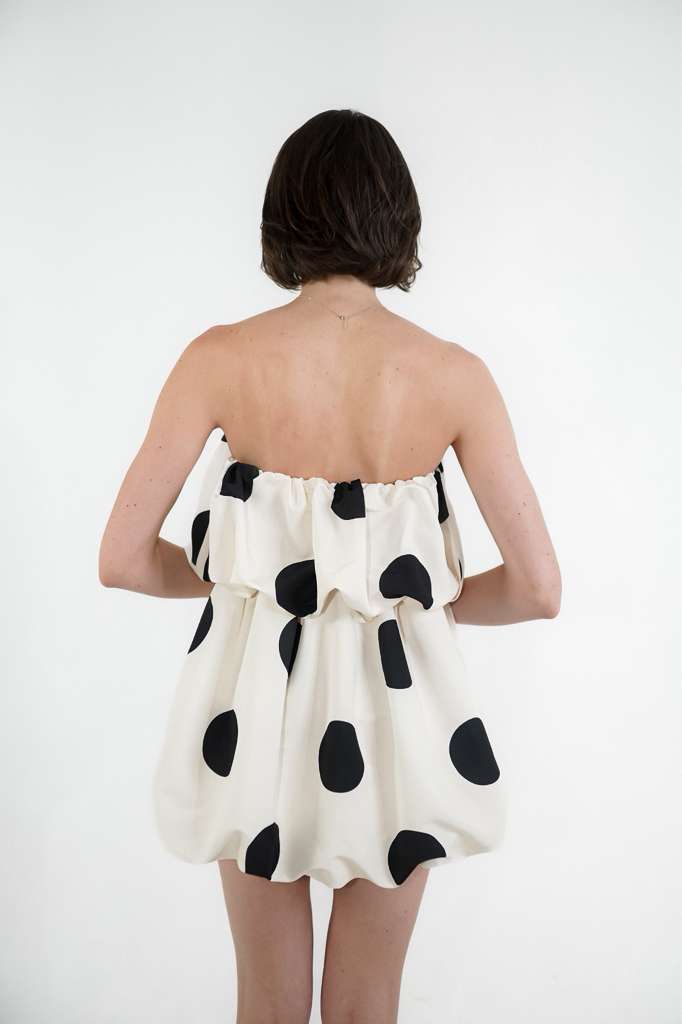 Donatella Mini Puff Dress  Size down for tighter fit/ more grip
